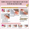 SXVME Neon Green Cat Eye Almond Nails, 30Pcs Press On,