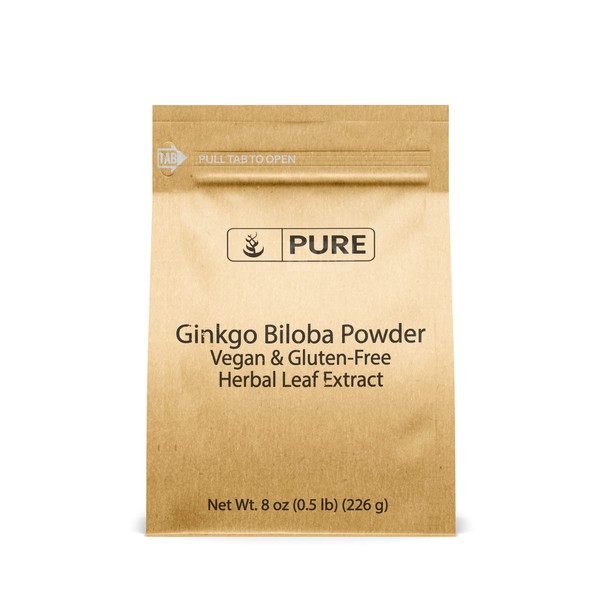 Pure Original Ingredients Ginkgo Biloba Powder (8 oz) Always Pure, No Fillers Or Additives, Lab Verified