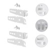 Hohopeti Dishwasher Side Brackets Set Dishwasher Mounting Clips Plate Dishwasher