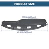 ECOTRIC Dash Cover Overlay Compatible with 1998-2001 Dodge Ram 1500,