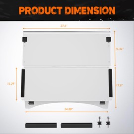 Nilight Golf Cart Windshield for Front Window Foldable Windproof UV Protection Compatible with Club Car Precedent Gas or Electric 2004-Up, Scratch and Impact Resistant, Clear Acrylic