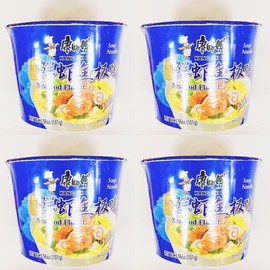 Instant Soup Noodles, Seafood Flavor, 3.56oz, Pack of 4