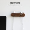 muso wood Cable Clips, Walnut Cord Holder, Cable Management Cord
