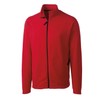 CLIQUE mens Summit Full-zip Microfleece Sweatshirt, Red, Medium US