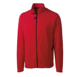 CLIQUE mens Summit Full-zip Microfleece Sweatshirt, Red, Medium US