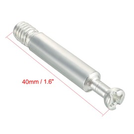 sourcing map Furniture Connecting Fitting M6 Thread Bolts Dowels Screws 5 Pcs