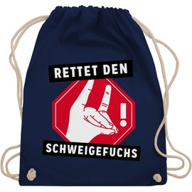 Shirtracer - Gym Bag Backpack - Teacher - Bags - Save the Fox of Silence, 03 Navy Blue