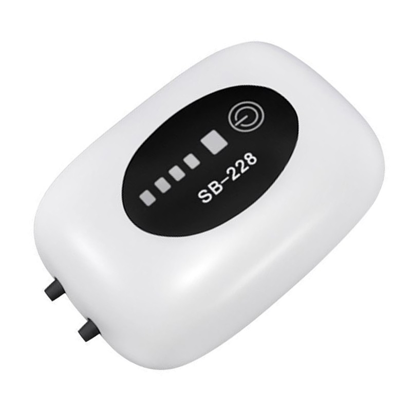 Small Oxygen Pump USB Rechargeable Lithium Battery Quiet Aquarium Oxygen