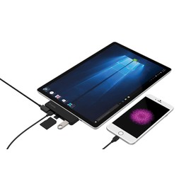 Juiced Systems Surface 3 | 5 in 1 Adapter with Power delivery | 2X USB 3.0 Ports | 1x Micro SD Input | 1x SD Input | 1x Micro USB Charging Input
