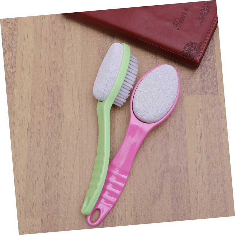 FOMIYES 2sets Dual Sided Foot File Callus Remover Pumice Brush