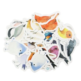 46Pcs Bird Stickers, Colorful Bird Scrapbooking Stickers, Vinyl Watercolor Bird Stickers for Album,Travel Journal, Scrapbooking