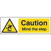 V Safety Warning General - Caution Mind The Step -