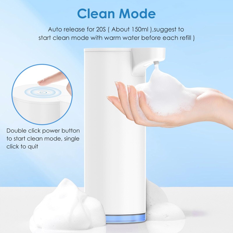 LAOPAO Soap Dispenser Automatic Stainless Steel Foam Soap Dispenser Set