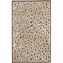 SAFAVIEH Paradise Collection Accent Rug - 2' x 3', Beige & Brown, Animal Print Viscose Design, Ideal for High Traffic Areas in Entryway, Living Room, Bedroom (PAR84-303)