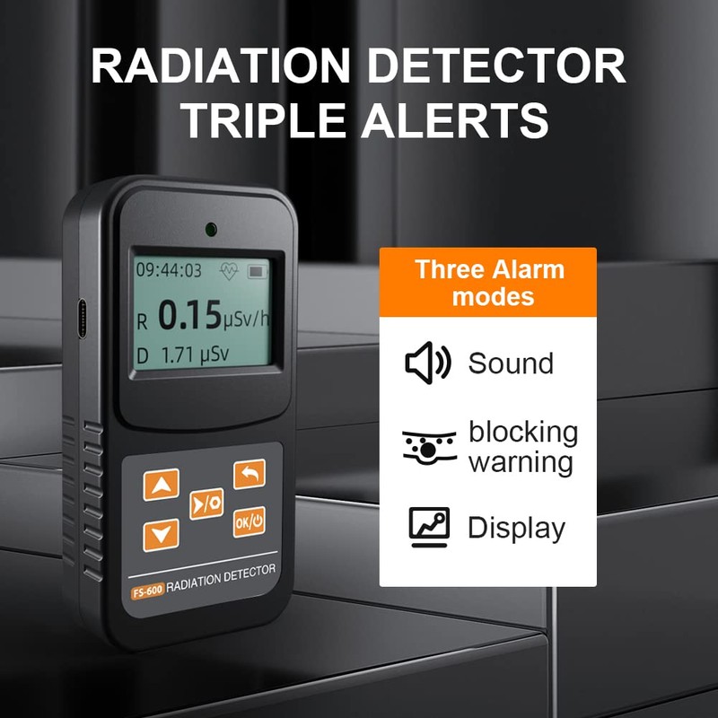 Nuclear Radiation Detector, Geiger Counter with Click Sound for Beta