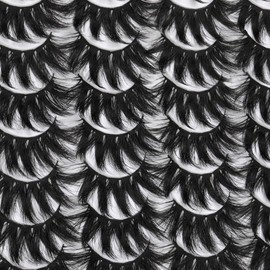 ALICROWN HAIR ALICROWN Dramatic Eyelashes Fluffy Mixed False Lashes Lightweight Handmade Soft Volume 16 Pairs Faux Mink Lashes Pack