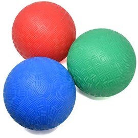 Number 1 in Gadget Playground Balls for Kids, 5 Inch Rubber Balls, Set of 3, Red Blue Green