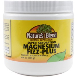 Nature's Blend Magnesium Fizz-Plus sabor limón y lima 6.4 oz en polvo