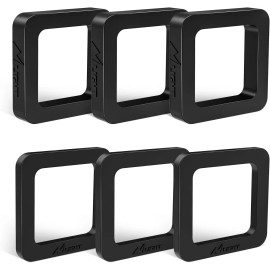 Nilight 6 Pack-Multiple Size Combination 2Inch Hitch Receiver Silencer Pad