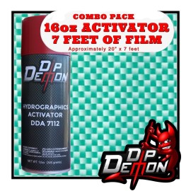 Dip Ape 16oz hydrographic film / activator Green Carbon Fiber hydro dip dipping wizard