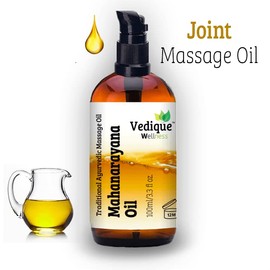 VEDIQUE Remedies Mahanarayana Oil | 100ml (3.38 fl oz) | Over 50 Herbs | Classical Ayurvedic Massage Oil for Muscles & Joints | Vata Balancing | All Natural