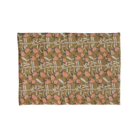 Creative Co-Op Strawberry Cotton Dish Drying Mat with Quilted Terry Cloth Insert, Multicolor