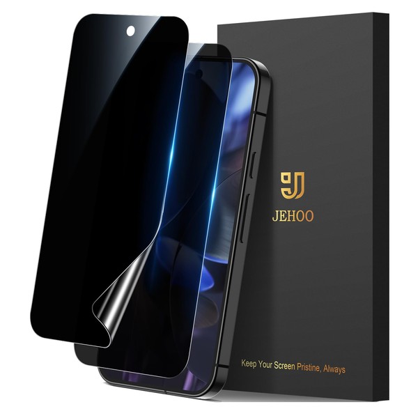 JEHOO [2 Pack] Pixel 9 Pro Privacy Screen Protector Flexible