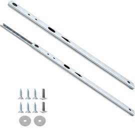 Luomorgo 2 Pcs Metal Drawer Slides, 13.5 Inch Drawer Slide, Ball Bearing Drawer Slides Two Way Slide Track Rail, Heavy Duty Dresser Drawer Slides for Kitchen Cabinet