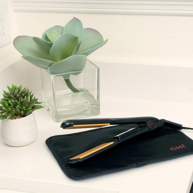 CHI Tourmaline Ceramic Flat Iron, Hair Straightener For An Even