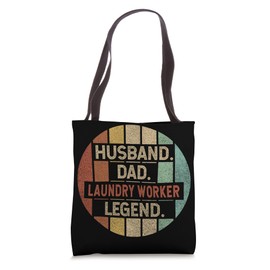 Husband Dad Laundry Worker Legend Vintage Tote Bag