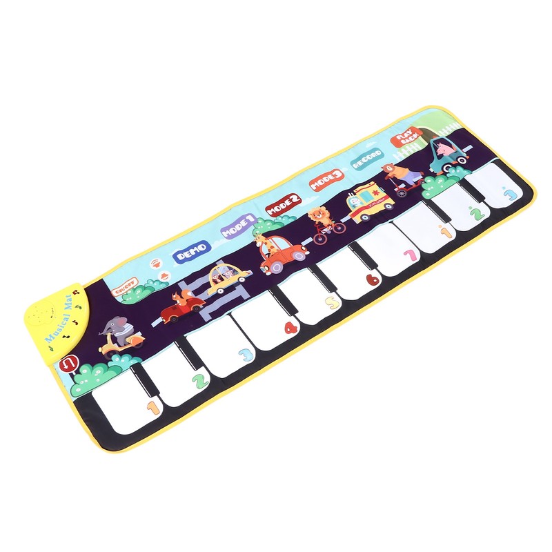 Children Musical Mat Animal Pattern Musical Keyboard Mat Early Learning