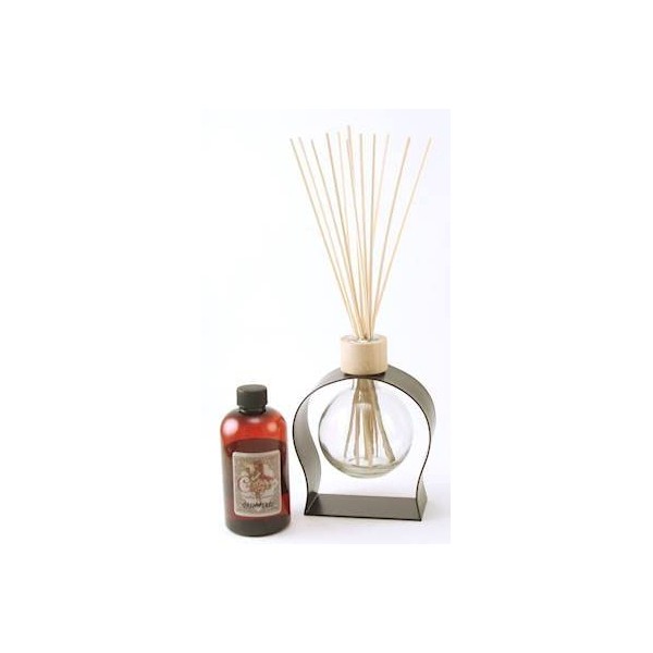 Clear 8.5 Ounce Ball Reed Diffuser with Metal Stand -