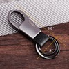 Leather Car Keyring (with 2 Extra Rings) for Men and