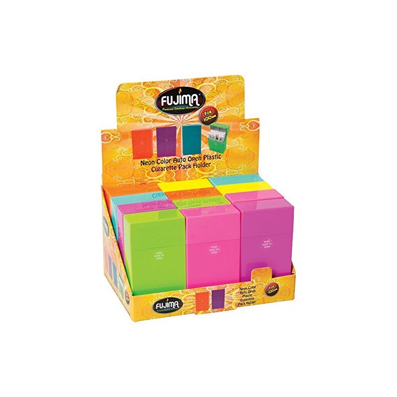 12PC Neon Color Cig Case 100mm