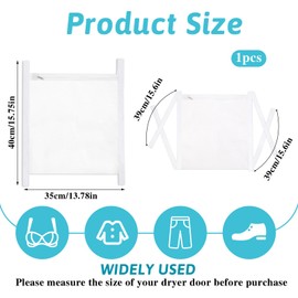BOHUIZ Shoe Dryer Bag, 13.8x15.7" Wash & Dry Net Bag for Dryer with Zipper and Strap for Shoes, Reusable Shoe Washing Machine Mesh Laundry Bag, Shoe Dryers for Sneakers for Most Dryers Door