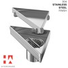 Hydroware Triangle Shower Drain - Stainless Steel Triangular Shape Shower