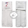Player Number Football Towel White w/USA American Flag Number -