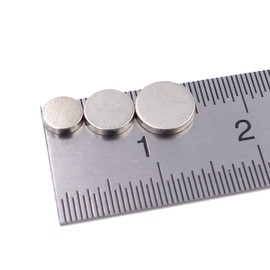 Brudazon 45 Mini Disc Magnets Set 4 x 1 mm + 5 x 1 mm + 6 x 1 mm N52 Strongest Level - Neodymium Magnets Ultra-Strong Power Magnet for Model Making / Crafts Magnetic Disc Extra Strong