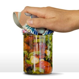 Waving Manatee Mermaid On Rocks And Waves Funny Round Rubber Non-Slip Jar Gripper Lid Opener