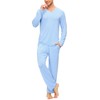 MoFiz Mens Pyjamas Pjs Set Long Sleeve Top & Sleep