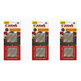 GERGO Jobe's 05231T Flowering Plant Fertilizer Spikes 10-10-4, 3 Pack Multicolor