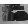 Seat Car Seat Covers Full Set in Solid Black, Front