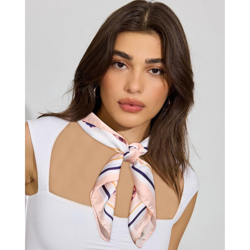 AWAYTR 27.5” Square Satin Head Scarf Hair Scarf for Women's