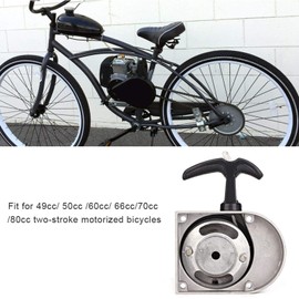Alloy Pull Start, Alloy Easy Pull Start Motorcycle Pull Starter Kit Replacement Fit for 49cc 50cc 60cc 66cc 70cc 80cc 2 stroke Motorized ycles