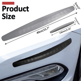 Bonsicoky 8 Pack Bumper Guard Strip with Car Side Door Edge Guards Protector - Anti-Collision Patch Car Bumper Guard Strip - Front and Rear Bumper Protector for Car - Grey
