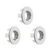 Aracombie Brushed Nickel Sink Overflow Ring, Kitchen Bathroom Sink Hole