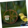 Levemolo Practical Glass Bird Feeder Cup Craftsmanship for Balcony or