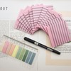 YOUDEFUL 800Pcs Transparent Sticky Notes, Pink Clear Sticky Notes with