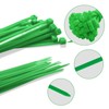 Green Zip Ties 4 Inch 18 Lbs Tensile Strength Self