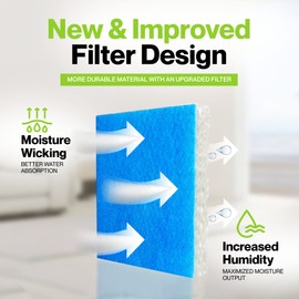 Durabasics Filter Replacements for Honeywell Filter humidifier Filter T, 4 Pack, Compatible with HFT600 Honeywell Humidifier Filter, HEV615 & HEV620, Filter HFT600 & Filter T